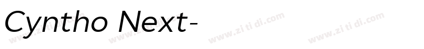 Cyntho Next字体转换 Cyntho Next字体转换